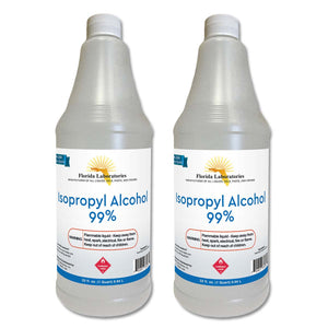 Isopropyl Alcohol 99% Anhydrous - Half Gallon - 2 Quart Bottles - Isopropyl-Alcohol.Com