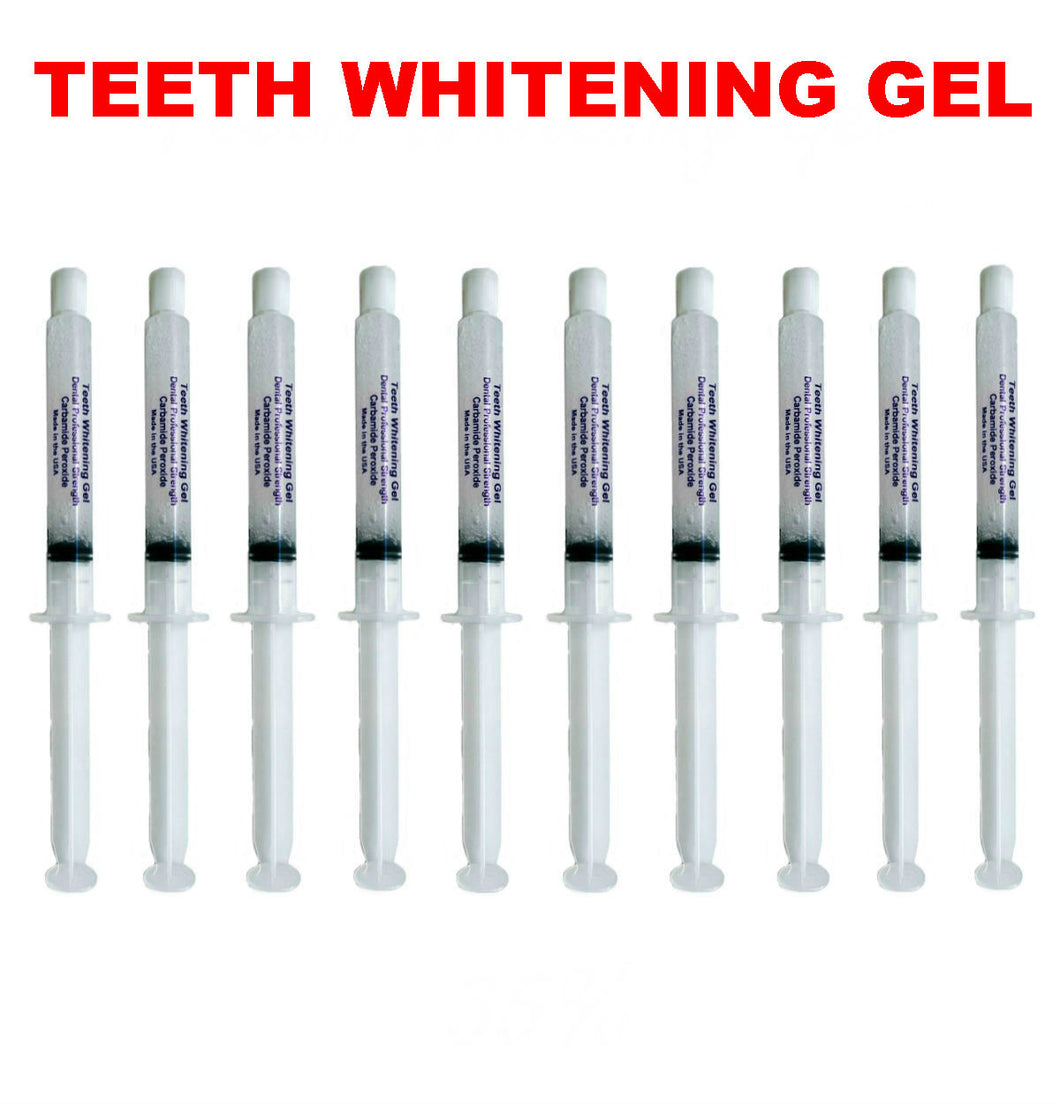 10 Syringes Teeth Whitening Gel 44% 10cc each = (100 ml) - Isopropyl-Alcohol.Com