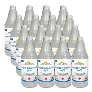 Isopropyl Alcohol 99% Anhydrous - 4 Gallons - Pack of 16 Quarts - Isopropyl-Alcohol.Com