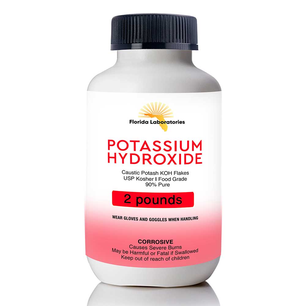 Potassium Hydroxide (KOH),90% pure, Caustic Potash, Organic Soap