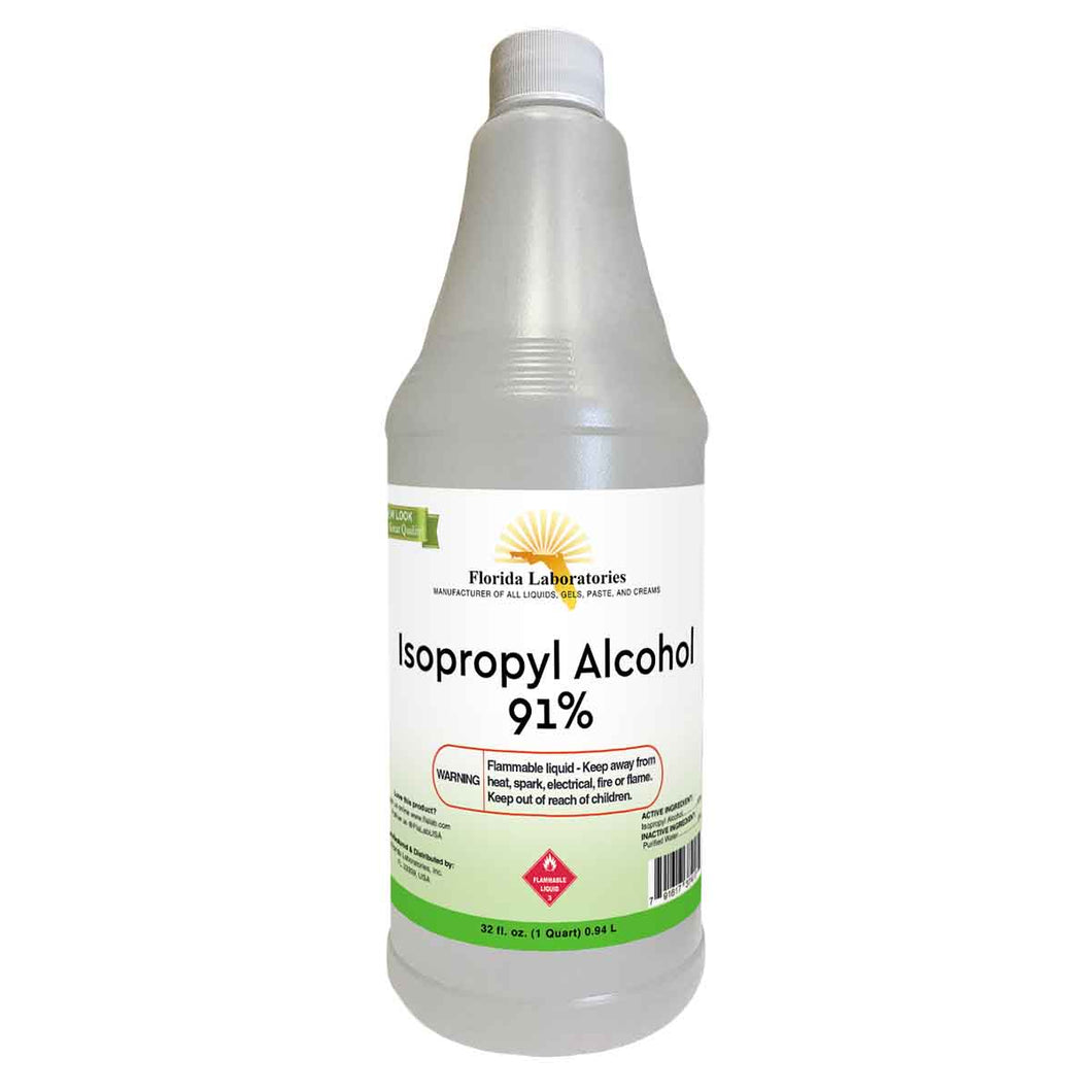 Isopropyl Alcohol 91% - 1 Quart - Isopropyl-Alcohol.Com